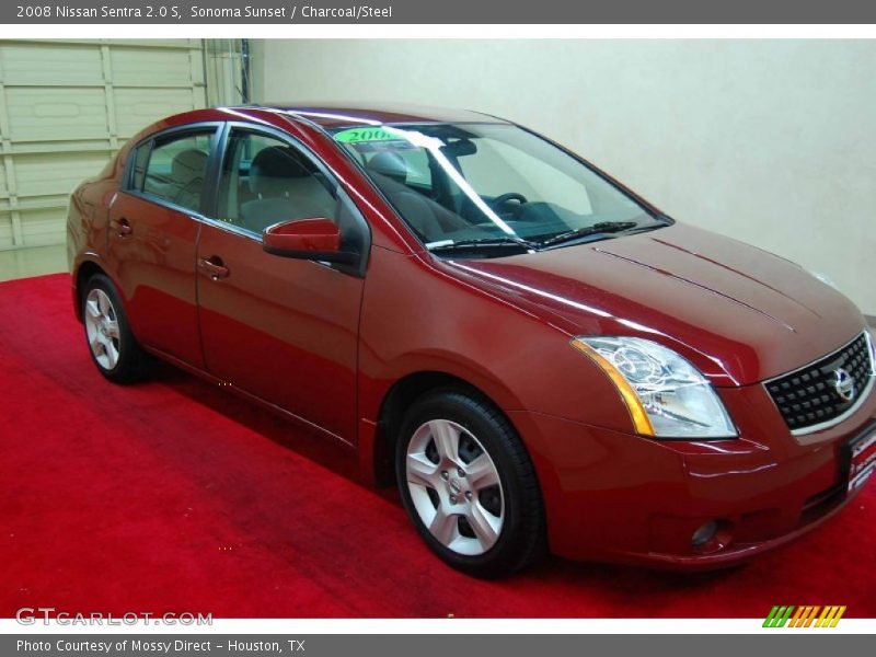 Sonoma Sunset / Charcoal/Steel 2008 Nissan Sentra 2.0 S