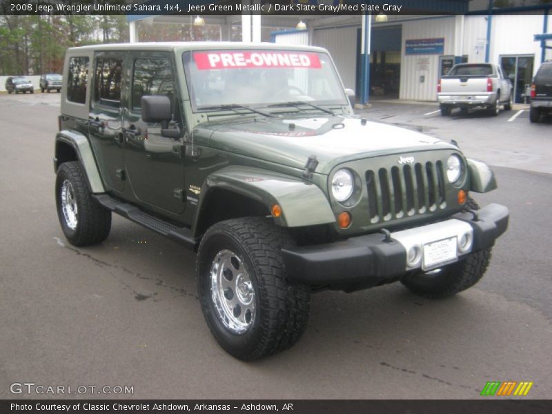 Jeep Green Metallic / Dark Slate Gray/Med Slate Gray 2008 Jeep Wrangler Unlimited Sahara 4x4