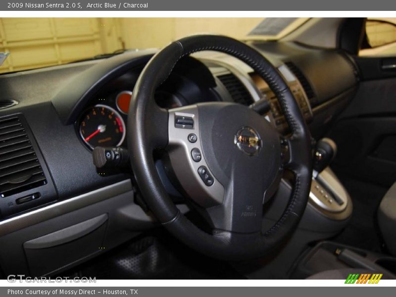 Arctic Blue / Charcoal 2009 Nissan Sentra 2.0 S