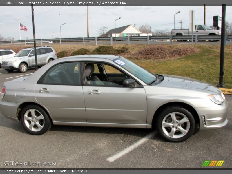Crystal Gray Metallic / Anthracite Black 2007 Subaru Impreza 2.5i Sedan