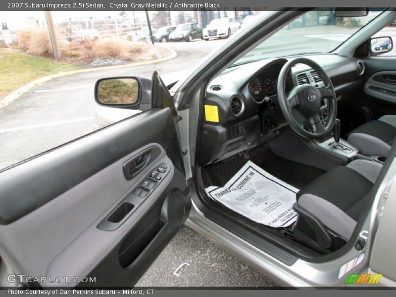 Crystal Gray Metallic / Anthracite Black 2007 Subaru Impreza 2.5i Sedan