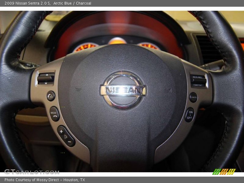 Arctic Blue / Charcoal 2009 Nissan Sentra 2.0 S