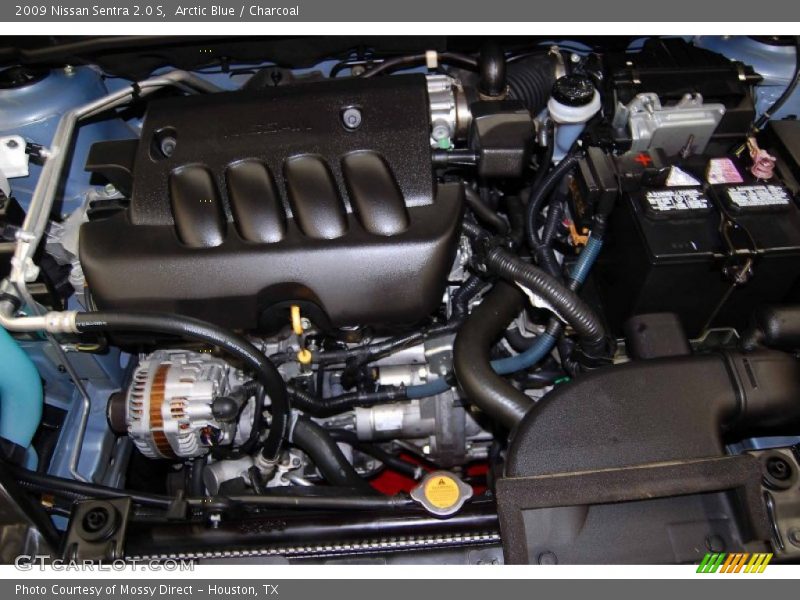 Arctic Blue / Charcoal 2009 Nissan Sentra 2.0 S
