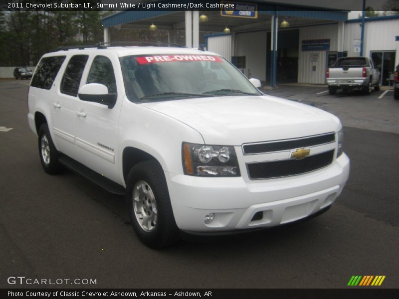Summit White / Light Cashmere/Dark Cashmere 2011 Chevrolet Suburban LT