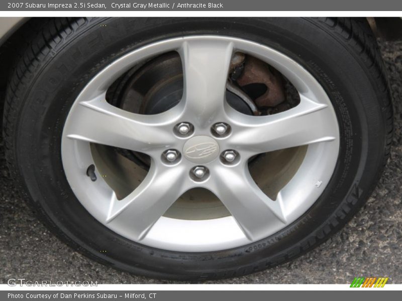Crystal Gray Metallic / Anthracite Black 2007 Subaru Impreza 2.5i Sedan