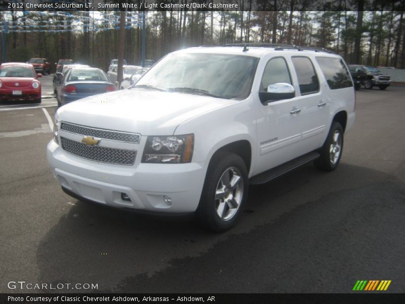 Summit White / Light Cashmere/Dark Cashmere 2012 Chevrolet Suburban LT