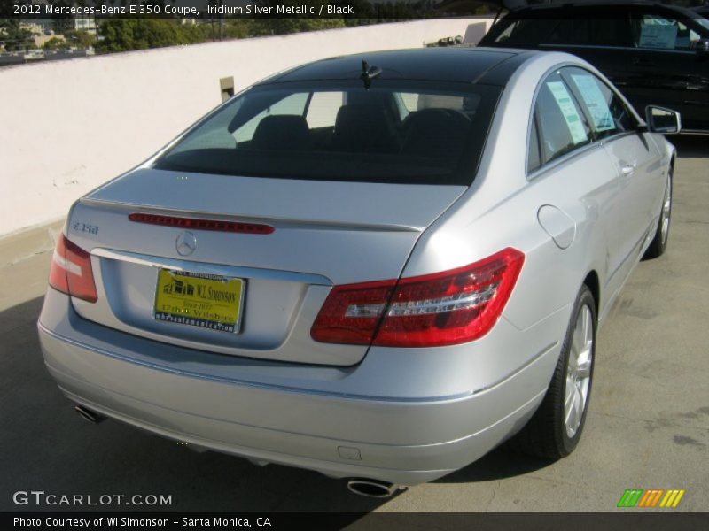 Iridium Silver Metallic / Black 2012 Mercedes-Benz E 350 Coupe