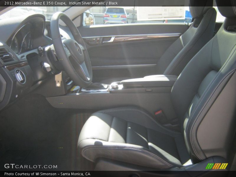Iridium Silver Metallic / Black 2012 Mercedes-Benz E 350 Coupe