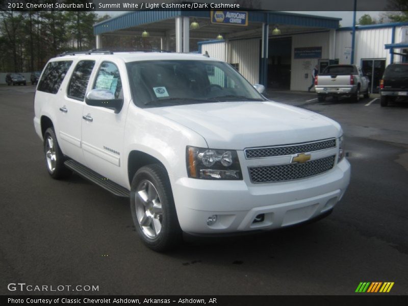 Summit White / Light Cashmere/Dark Cashmere 2012 Chevrolet Suburban LT