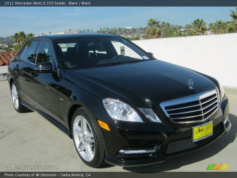 Black / Black 2012 Mercedes-Benz E 350 Sedan