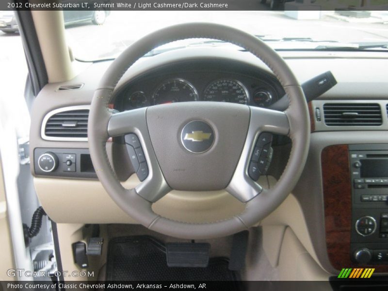 Summit White / Light Cashmere/Dark Cashmere 2012 Chevrolet Suburban LT