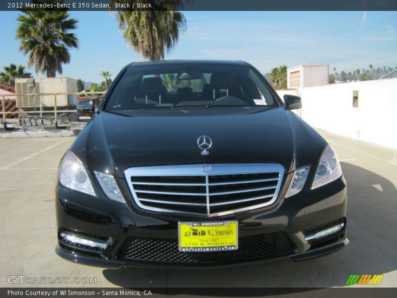 Black / Black 2012 Mercedes-Benz E 350 Sedan