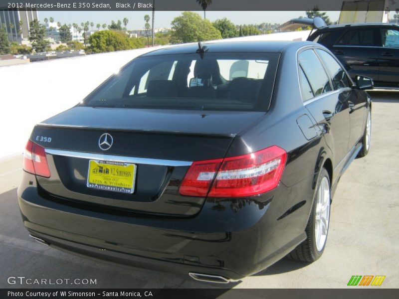 Black / Black 2012 Mercedes-Benz E 350 Sedan