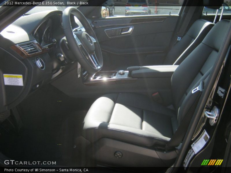 Black / Black 2012 Mercedes-Benz E 350 Sedan