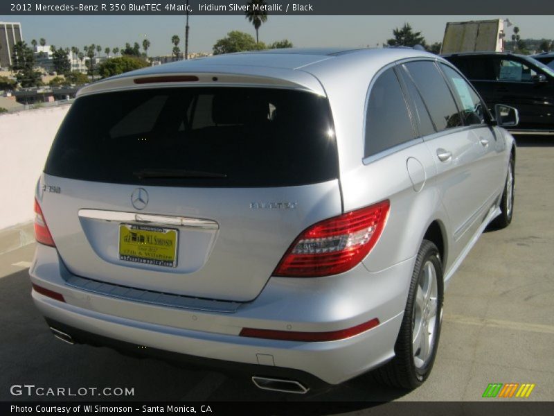 Iridium Silver Metallic / Black 2012 Mercedes-Benz R 350 BlueTEC 4Matic