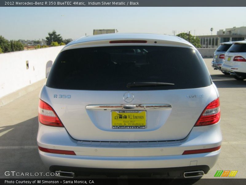 Iridium Silver Metallic / Black 2012 Mercedes-Benz R 350 BlueTEC 4Matic