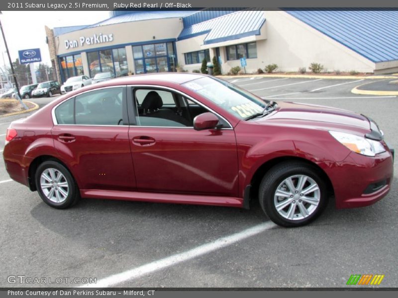 Ruby Red Pearl / Off-Black 2011 Subaru Legacy 2.5i Premium