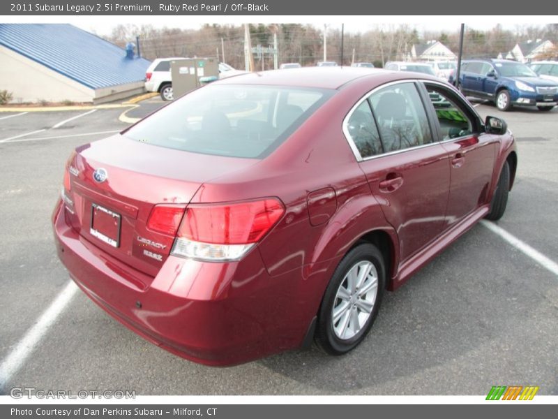 Ruby Red Pearl / Off-Black 2011 Subaru Legacy 2.5i Premium