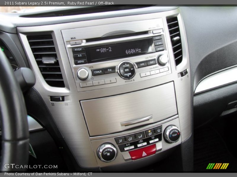 Ruby Red Pearl / Off-Black 2011 Subaru Legacy 2.5i Premium
