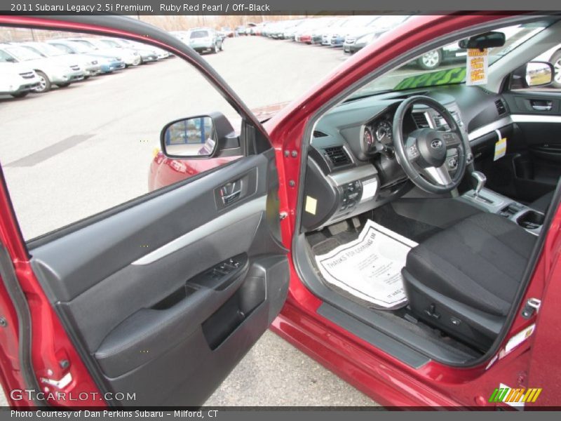 Ruby Red Pearl / Off-Black 2011 Subaru Legacy 2.5i Premium