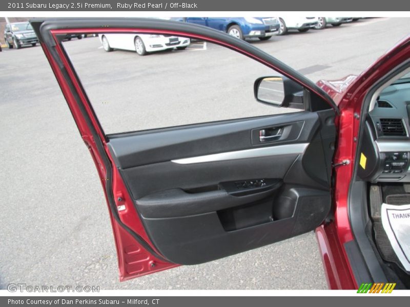 Ruby Red Pearl / Off-Black 2011 Subaru Legacy 2.5i Premium