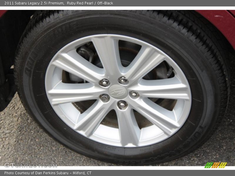 Ruby Red Pearl / Off-Black 2011 Subaru Legacy 2.5i Premium