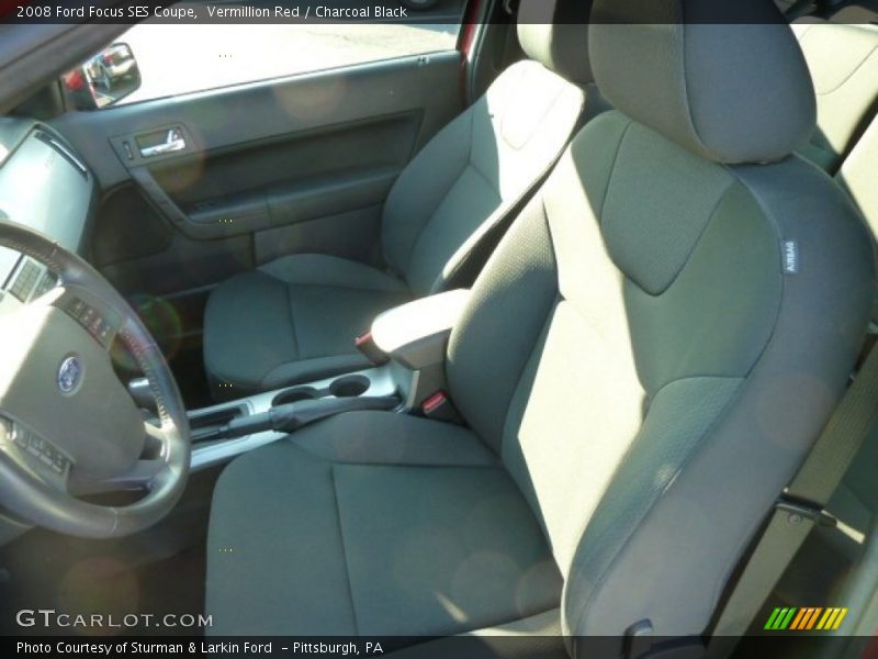 Vermillion Red / Charcoal Black 2008 Ford Focus SES Coupe
