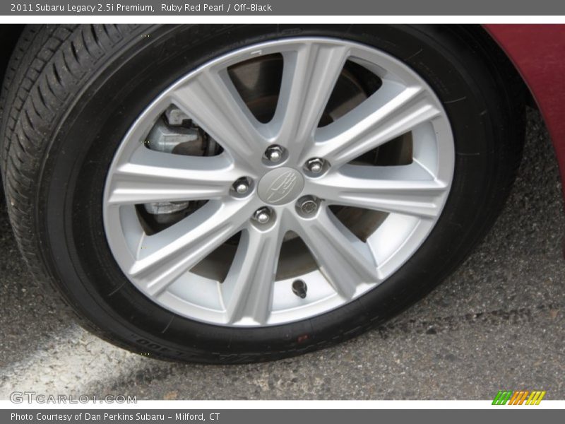 Ruby Red Pearl / Off-Black 2011 Subaru Legacy 2.5i Premium