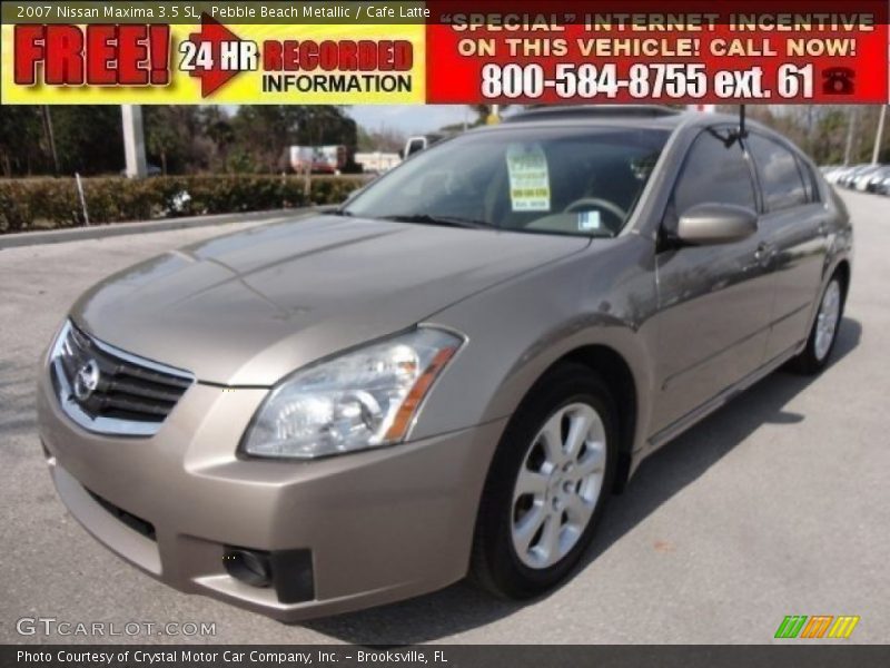 Pebble Beach Metallic / Cafe Latte 2007 Nissan Maxima 3.5 SL