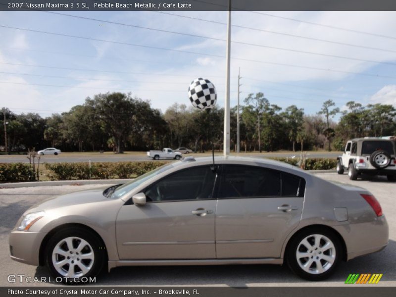 Pebble Beach Metallic / Cafe Latte 2007 Nissan Maxima 3.5 SL