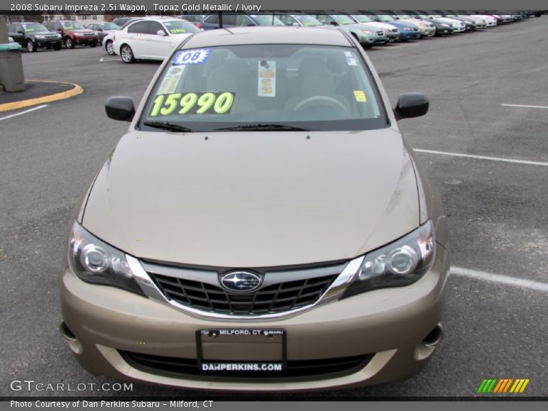 Topaz Gold Metallic / Ivory 2008 Subaru Impreza 2.5i Wagon