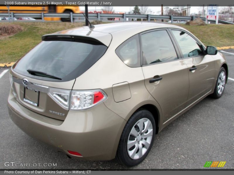 Topaz Gold Metallic / Ivory 2008 Subaru Impreza 2.5i Wagon