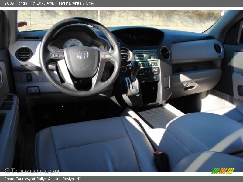 Taffeta White / Gray 2009 Honda Pilot EX-L 4WD