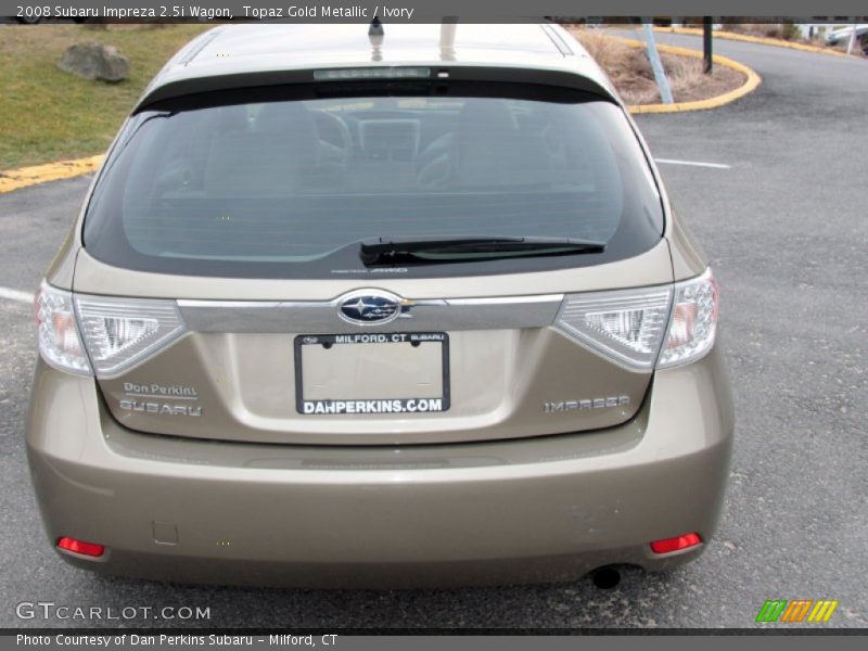 Topaz Gold Metallic / Ivory 2008 Subaru Impreza 2.5i Wagon