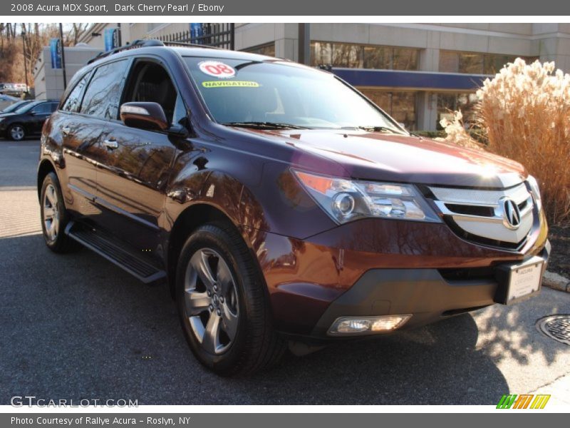Dark Cherry Pearl / Ebony 2008 Acura MDX Sport
