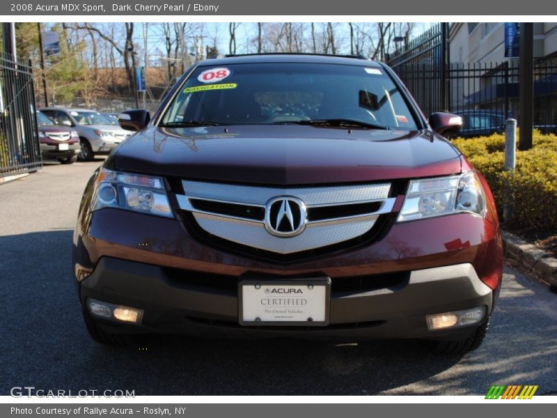 Dark Cherry Pearl / Ebony 2008 Acura MDX Sport