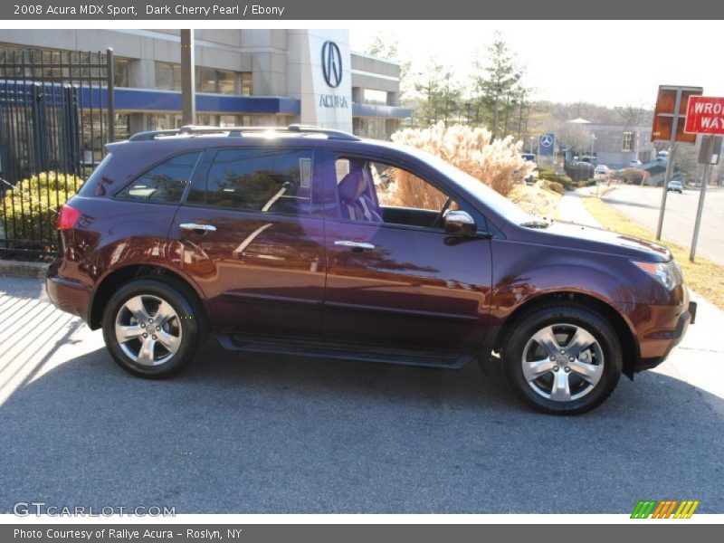Dark Cherry Pearl / Ebony 2008 Acura MDX Sport