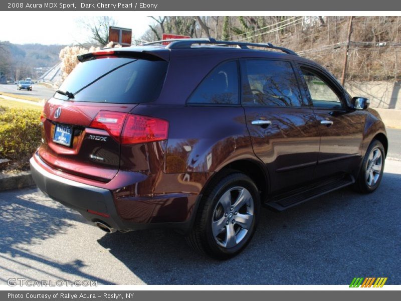 Dark Cherry Pearl / Ebony 2008 Acura MDX Sport