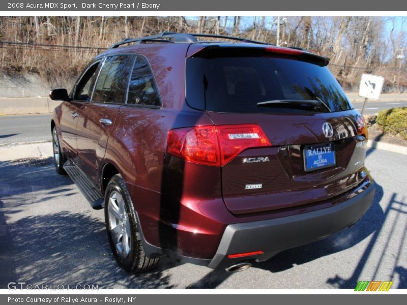 Dark Cherry Pearl / Ebony 2008 Acura MDX Sport