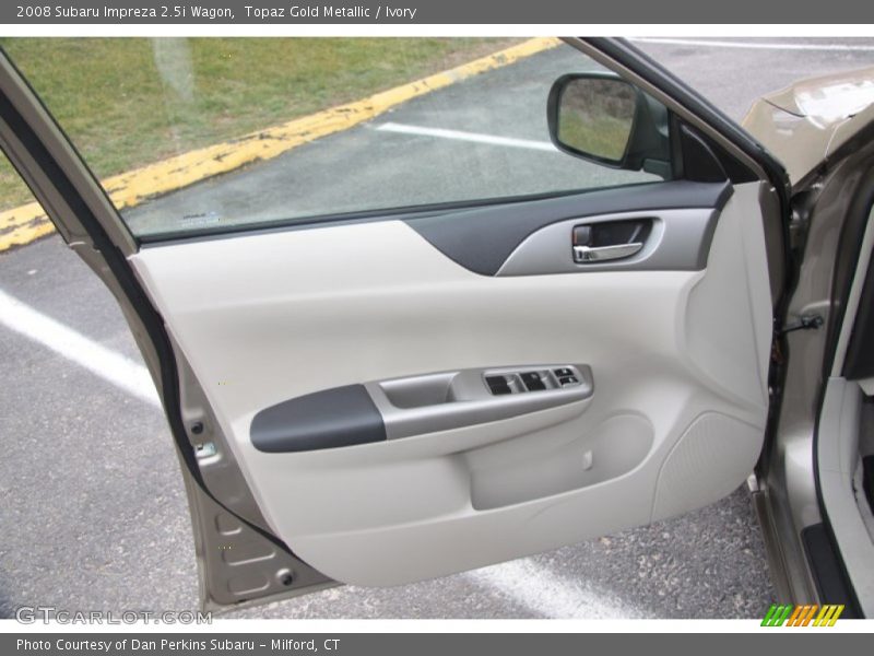 Topaz Gold Metallic / Ivory 2008 Subaru Impreza 2.5i Wagon