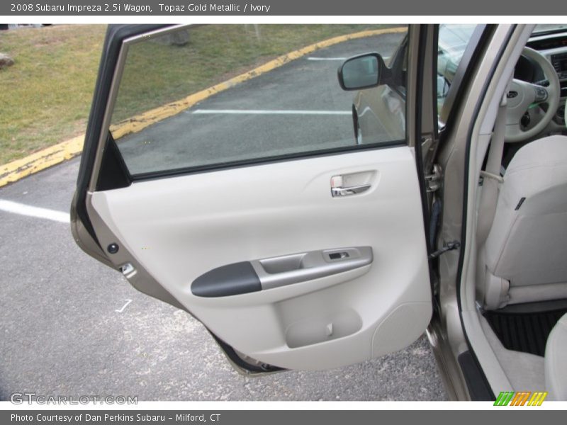 Topaz Gold Metallic / Ivory 2008 Subaru Impreza 2.5i Wagon