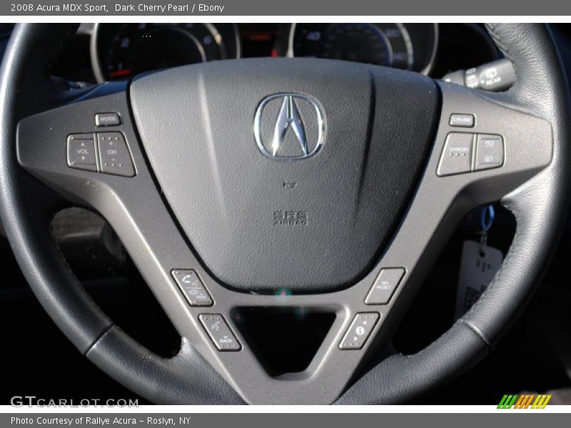 Dark Cherry Pearl / Ebony 2008 Acura MDX Sport