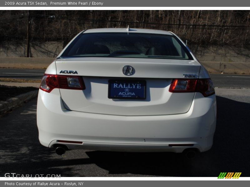 Premium White Pearl / Ebony 2009 Acura TSX Sedan