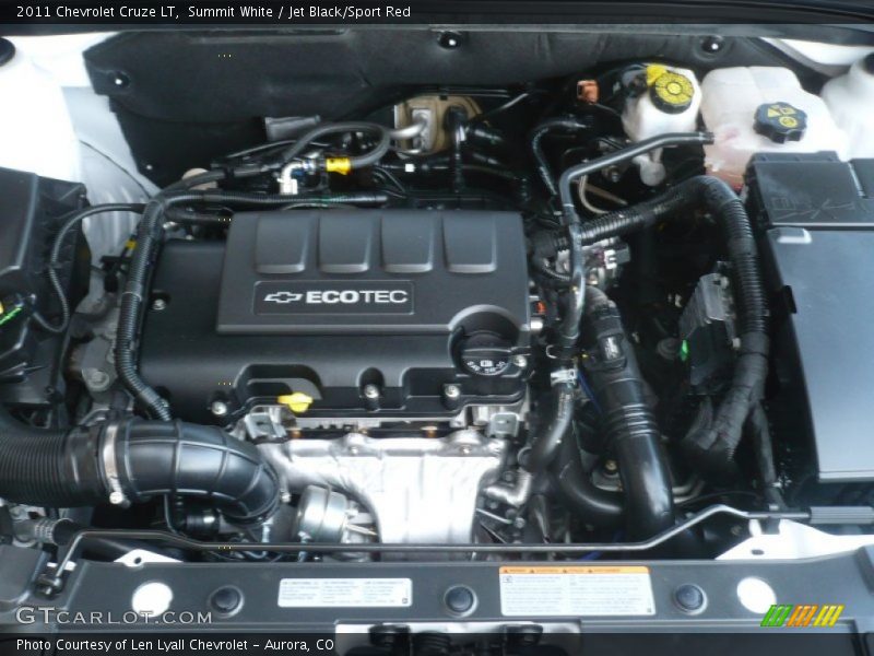 Summit White / Jet Black/Sport Red 2011 Chevrolet Cruze LT