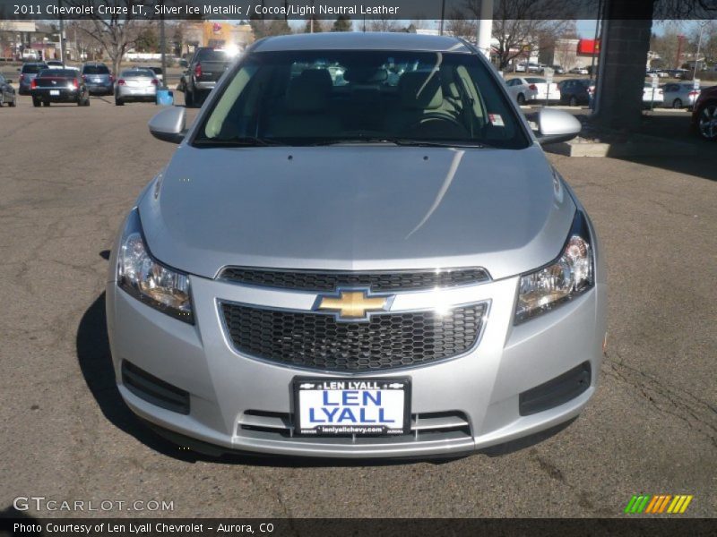 Silver Ice Metallic / Cocoa/Light Neutral Leather 2011 Chevrolet Cruze LT