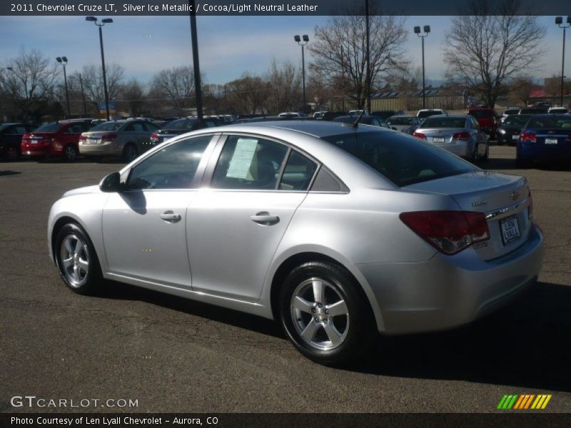 Silver Ice Metallic / Cocoa/Light Neutral Leather 2011 Chevrolet Cruze LT