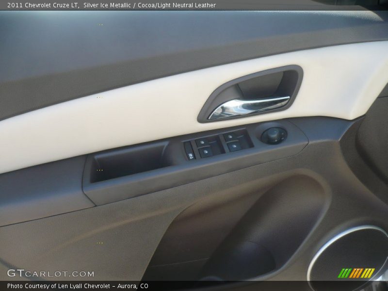 Silver Ice Metallic / Cocoa/Light Neutral Leather 2011 Chevrolet Cruze LT