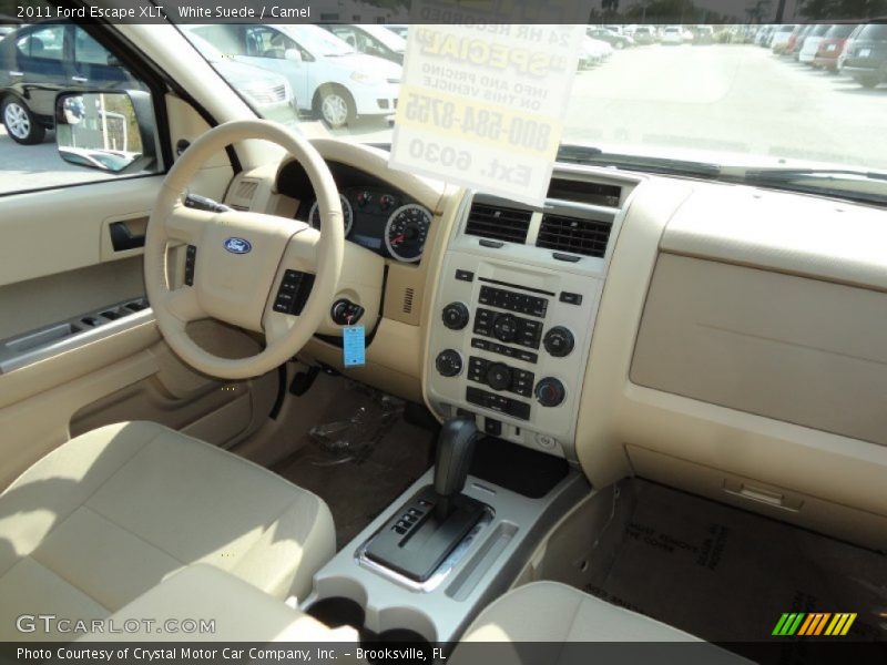White Suede / Camel 2011 Ford Escape XLT