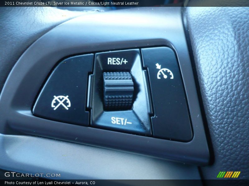 Silver Ice Metallic / Cocoa/Light Neutral Leather 2011 Chevrolet Cruze LT