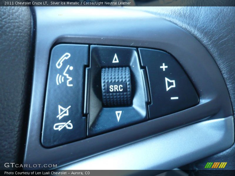 Silver Ice Metallic / Cocoa/Light Neutral Leather 2011 Chevrolet Cruze LT